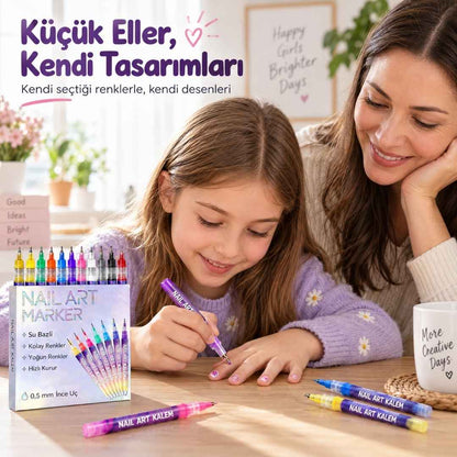 Tırnak Süsleme Kalemi Seti