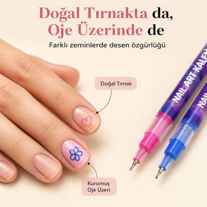 Tırnak Süsleme Kalemi Seti